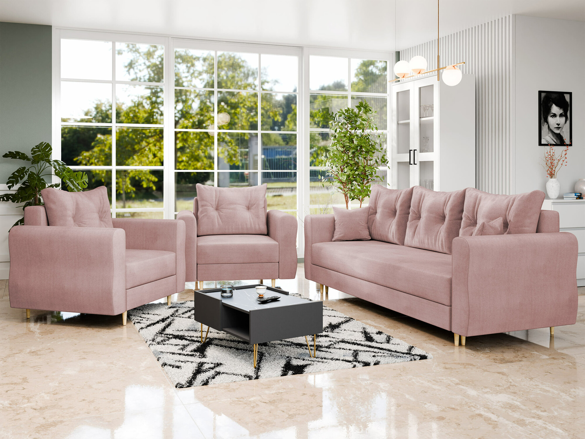 Upholstered furniture set Veldala 106 (Manila 09)