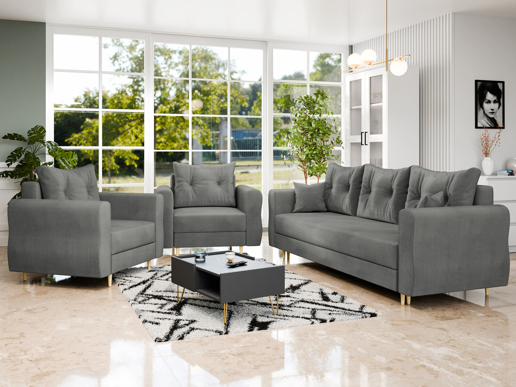Upholstered furniture set Veldala 106 (Manila 16)