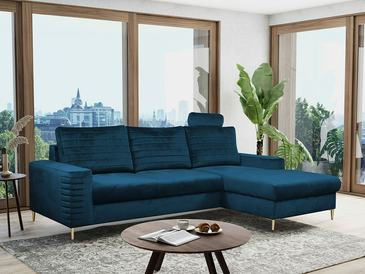 Corner sofa Comfivo Cumintudo (Velluto 25)
