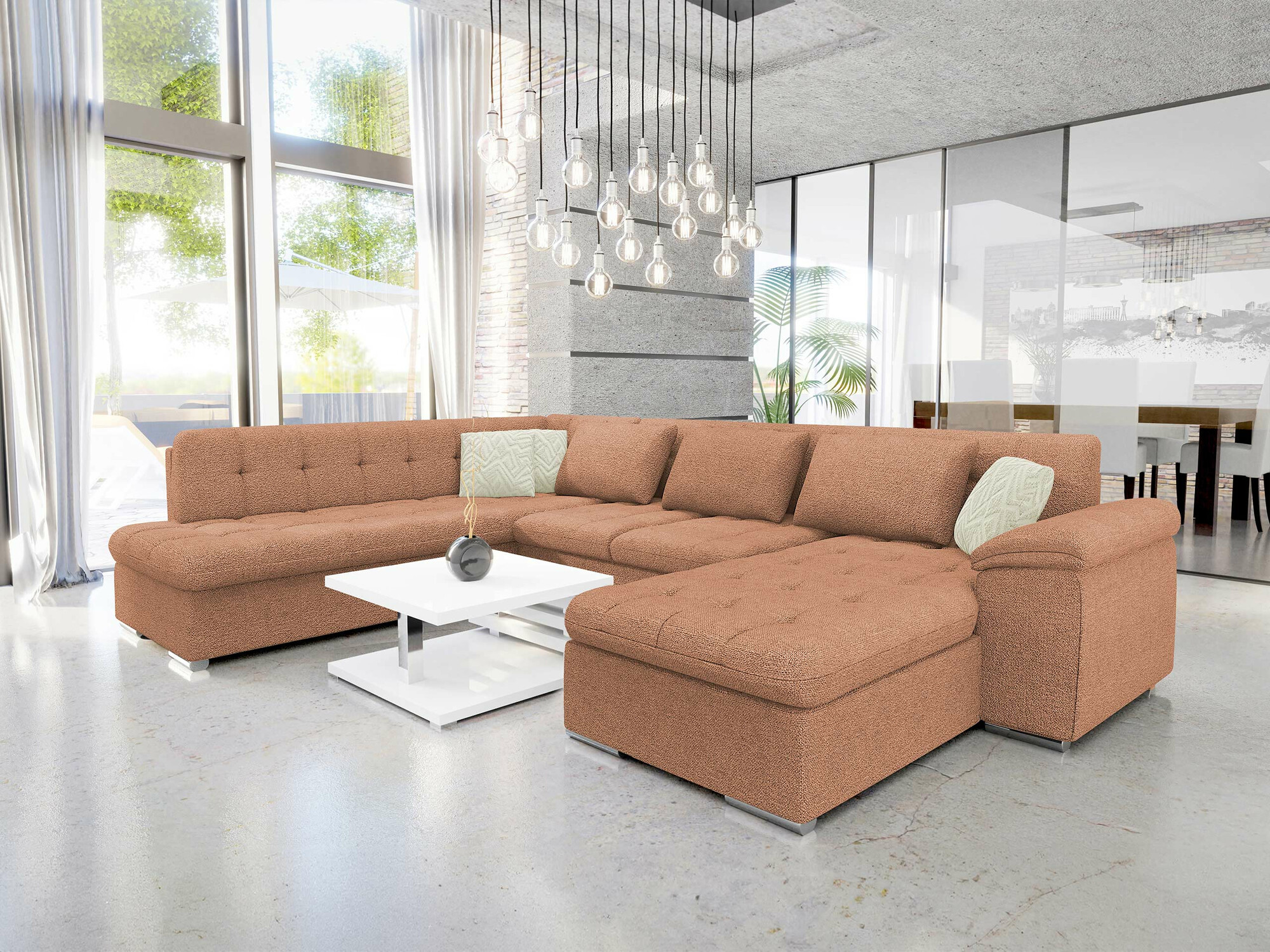 Corner sofa Comfivo Gemma VI (Sicuro 35 + Sempre 6)
