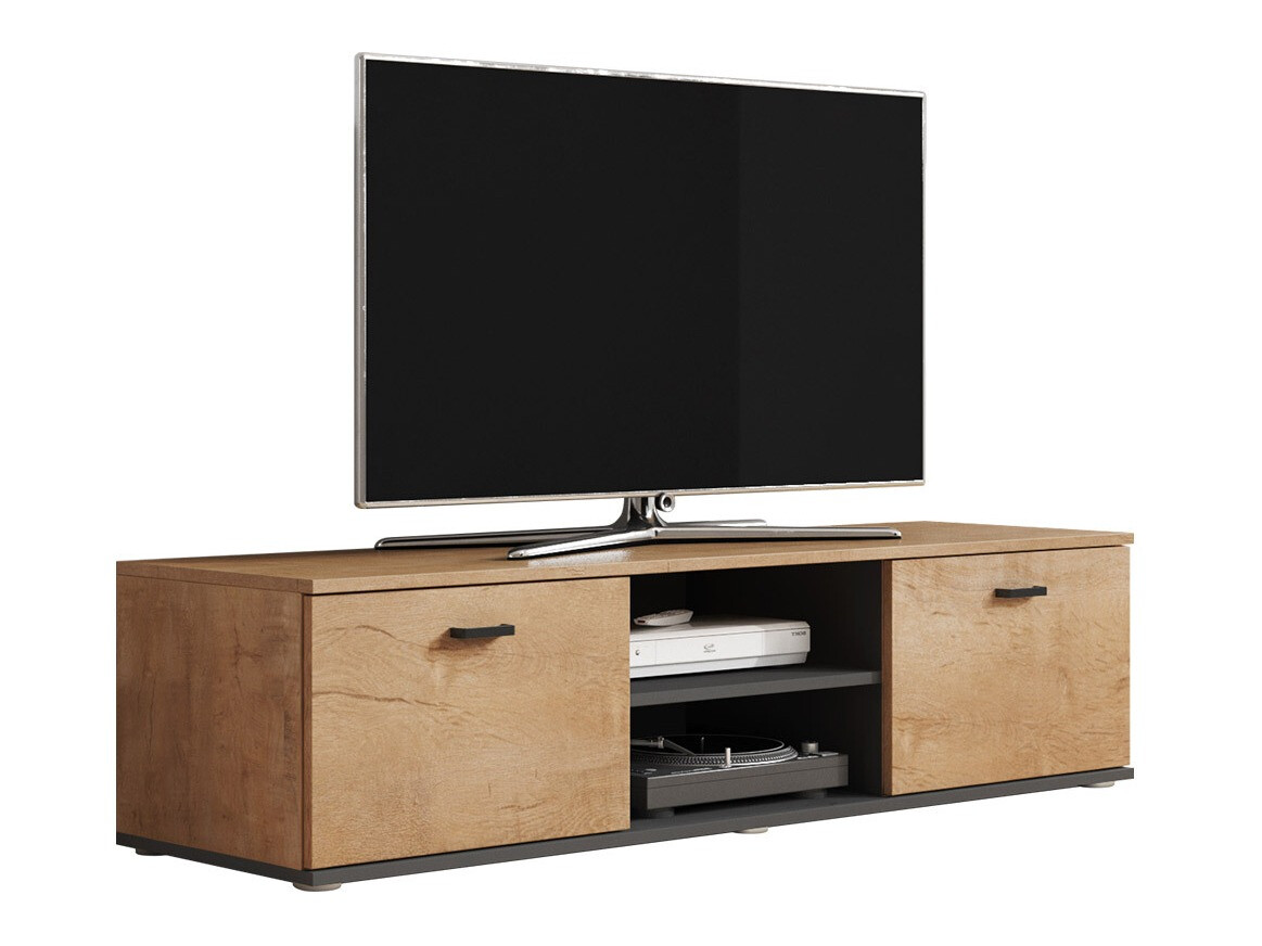 TV stand Tornola 100 (Lefkas oak + Black)