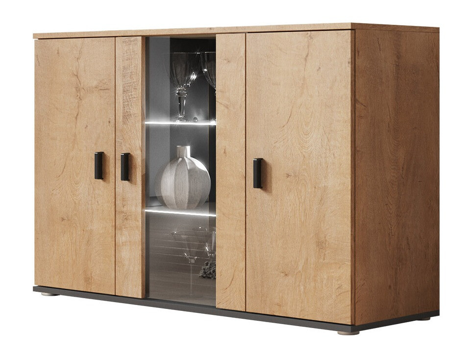 Sideboard Tornola 106 (Lefkas oak + Black)