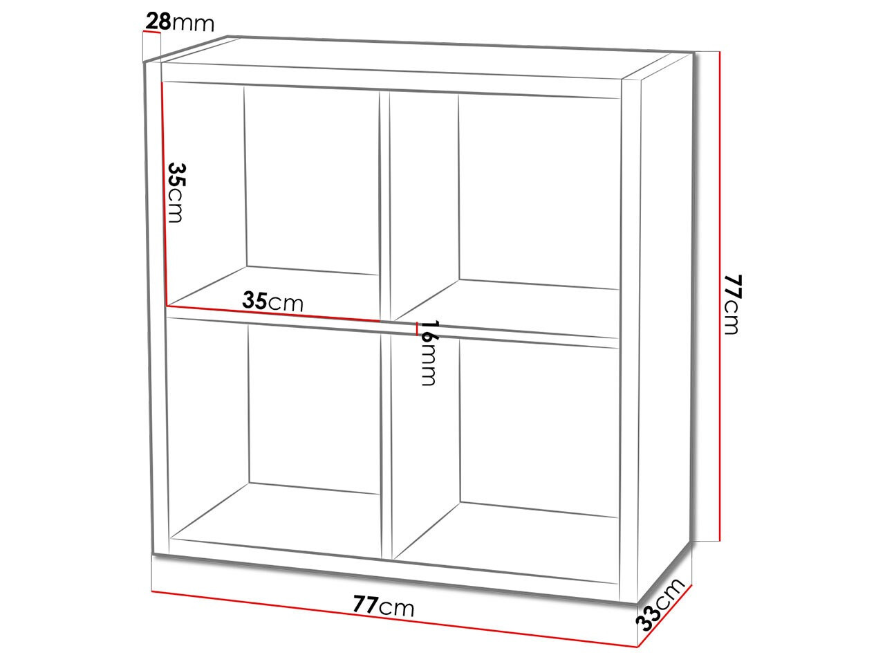 Bookcase Levnova 102 (Sonoma oak)