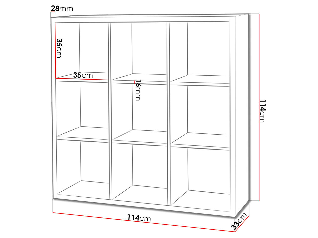 Bookcase Levnova 105 (Sonoma oak)