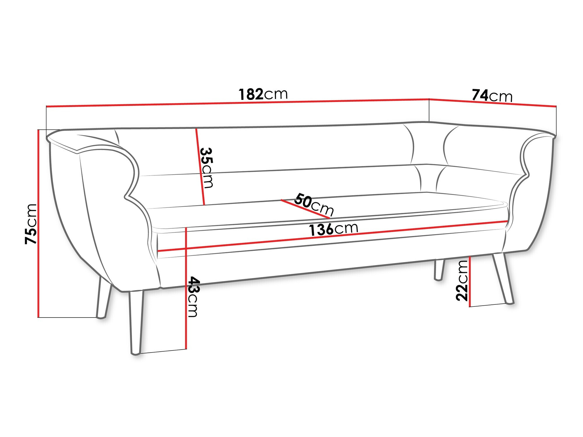Sofa Glenview 100 (Kronos 53)
