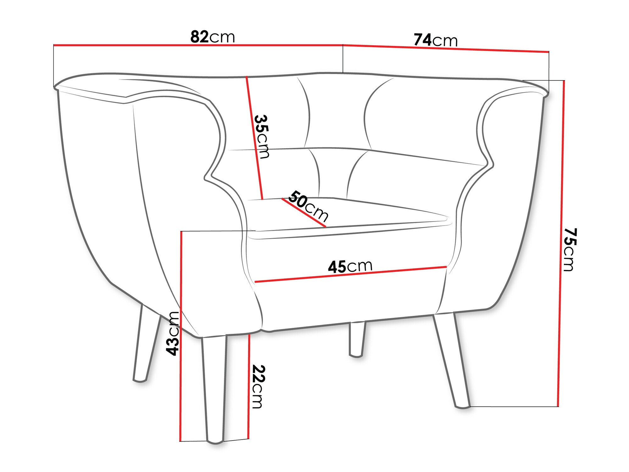 Armchair Glenview 102 (Kronos 53)