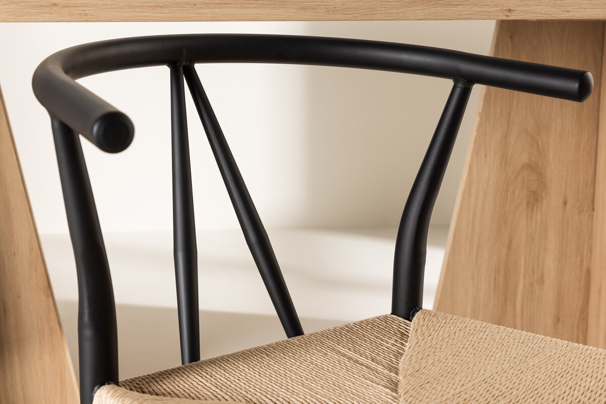 Chair Dallas 4525 (Black + Beige)