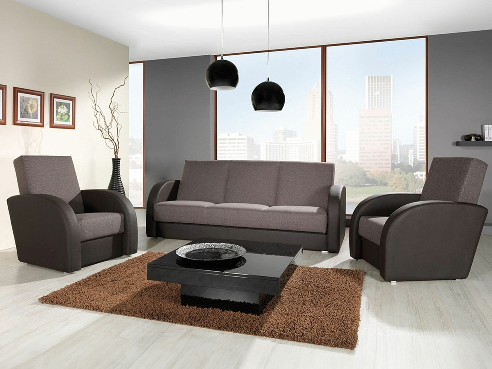 Sofa bed Providence 172 (Soft 066 + Kreta 07)