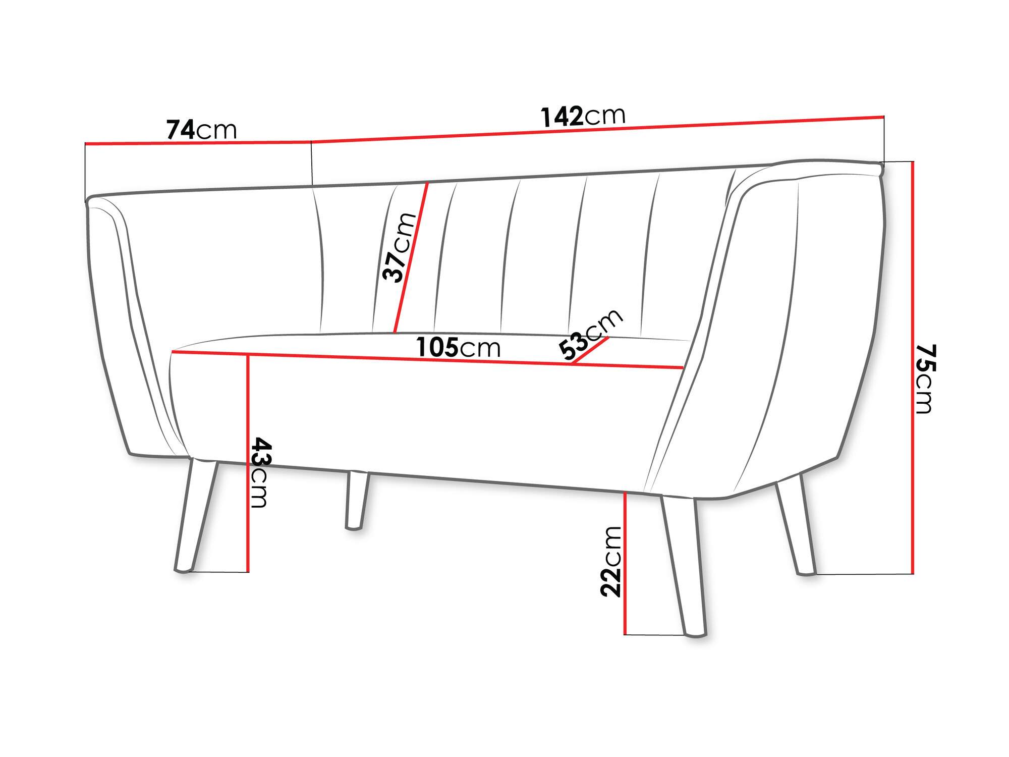 Sofa Glenview 104 (Paros 05)