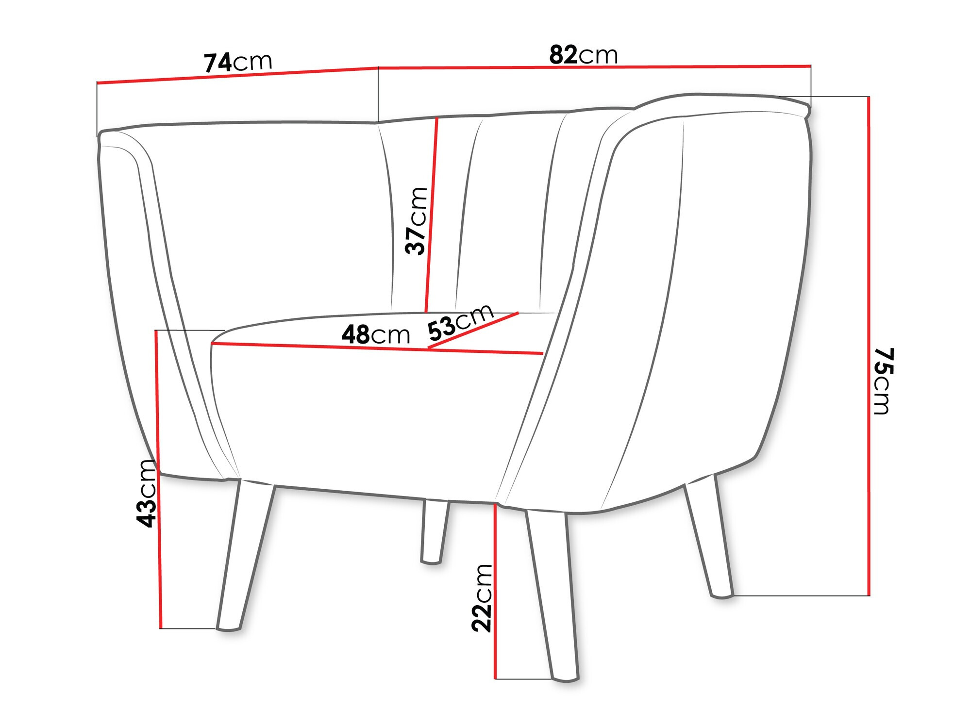 Armchair Glenview 105 (Kronos 09)