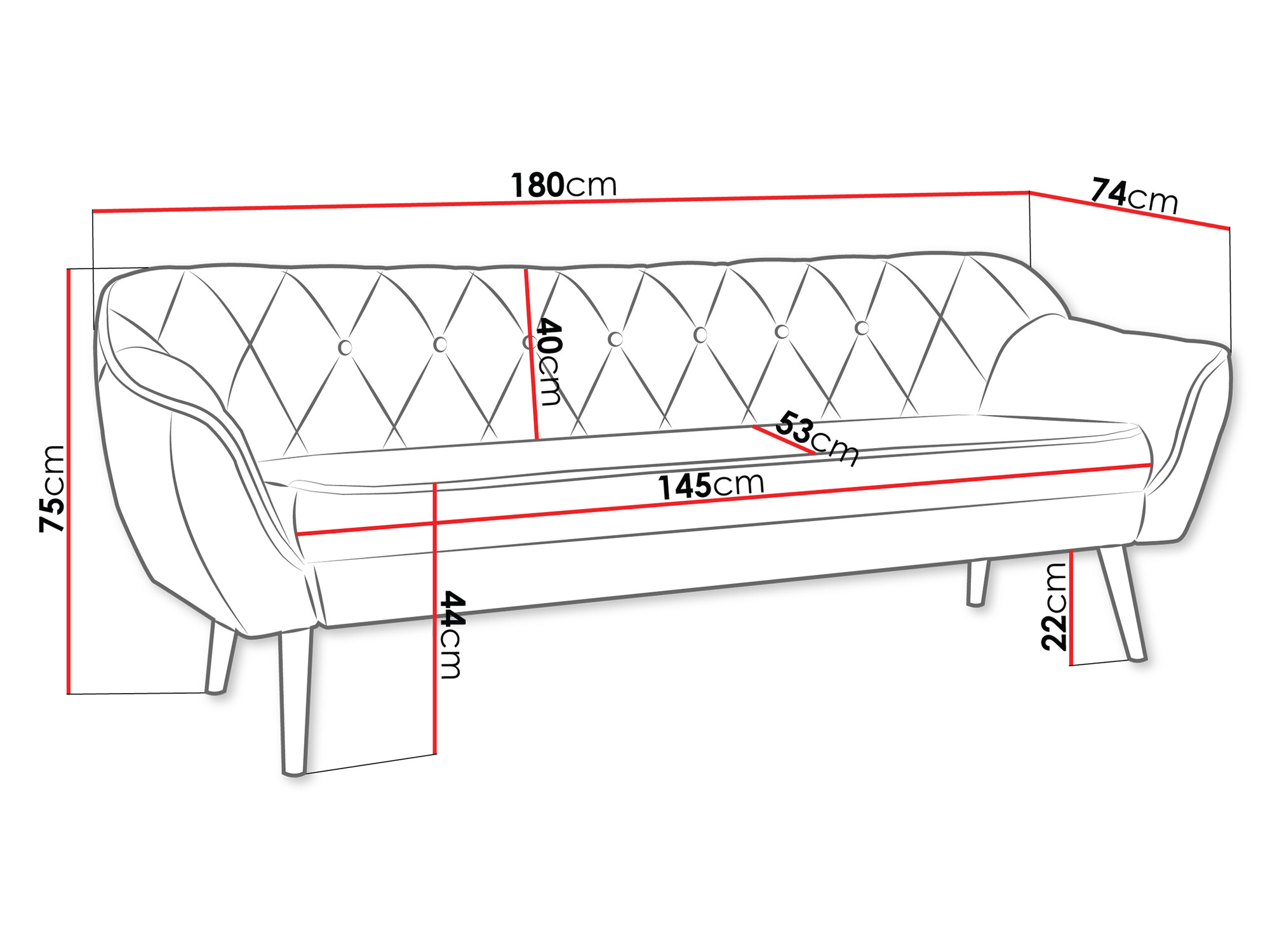 Sofa Glenview 106 (Kronos 53)