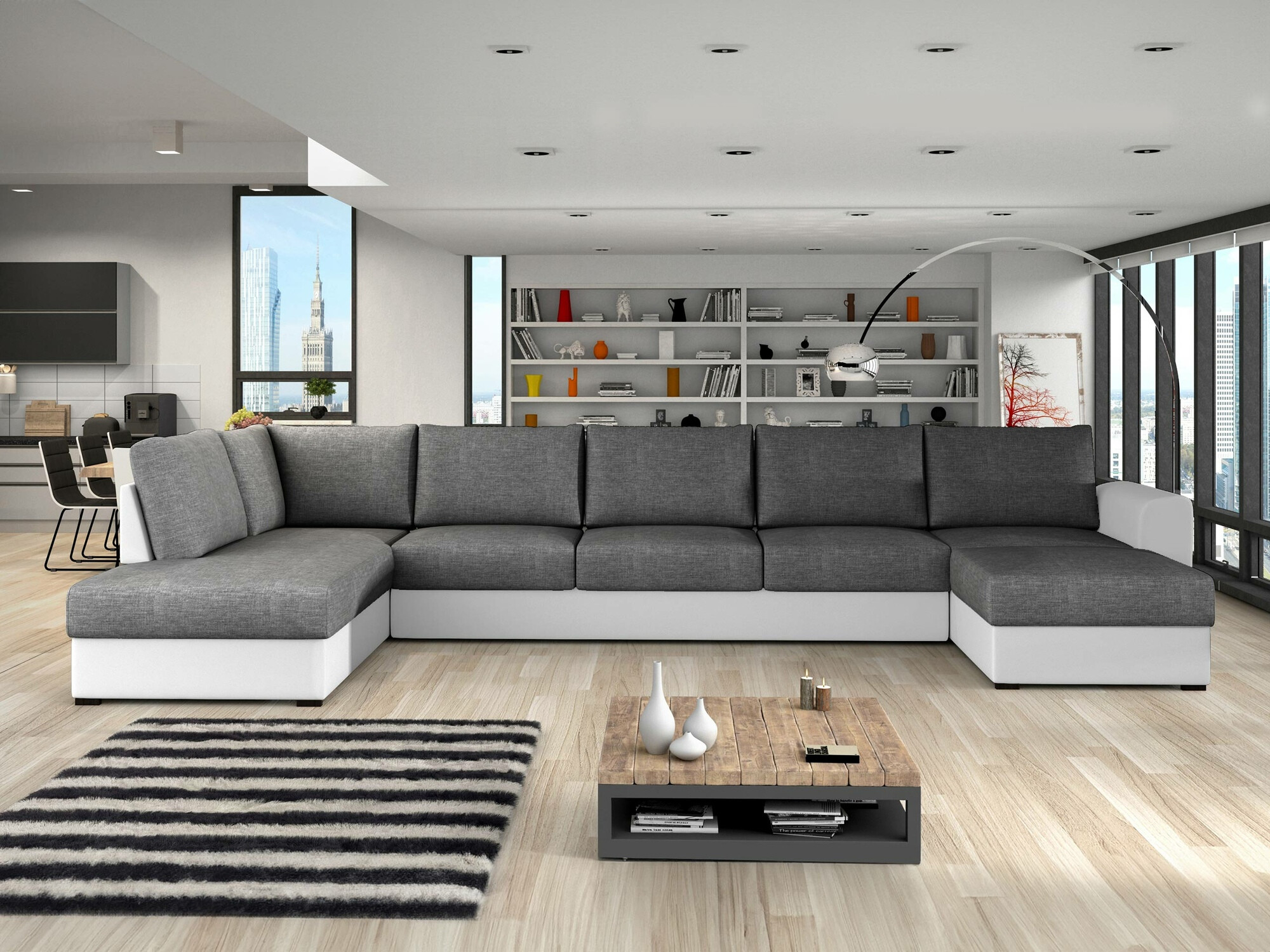 Corner sofa Comfivo Flumen I (Soft 017 + Lux 06)