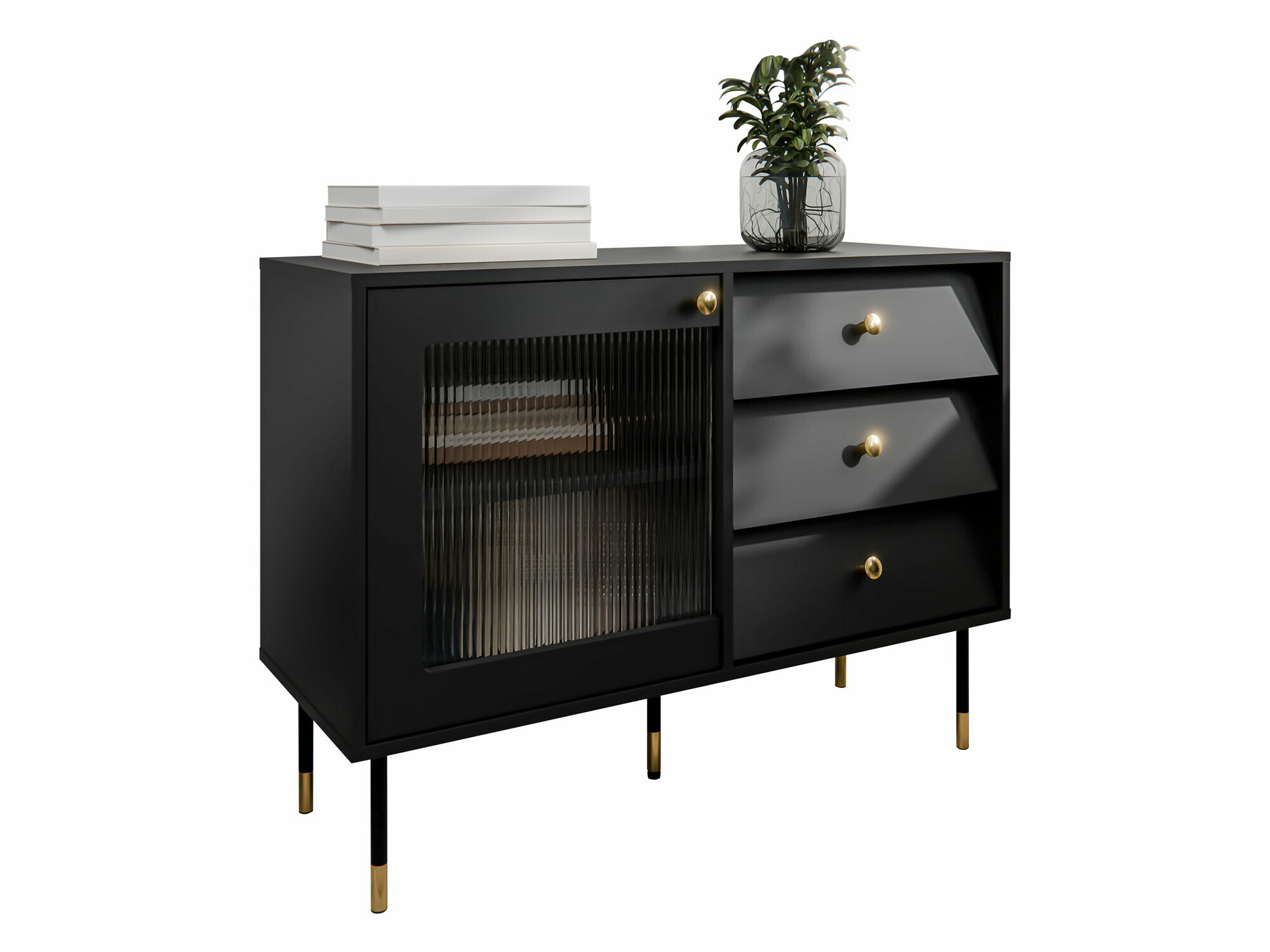 Chest of drawers Feletri 100 (Black)