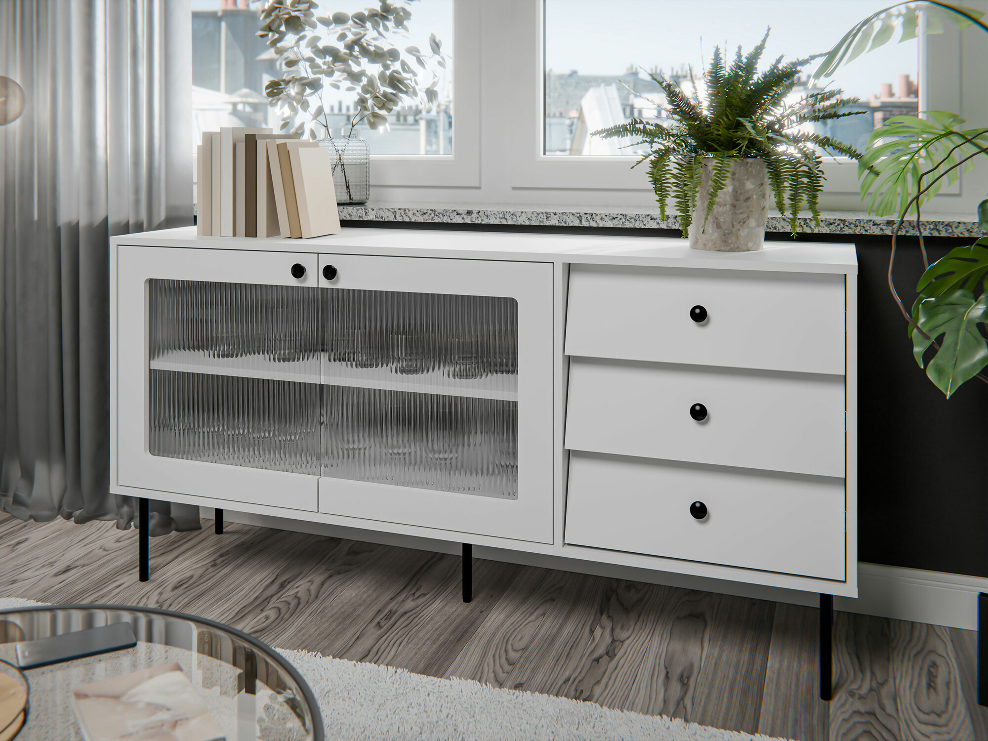 Chest of drawers Feletri 101 (White)