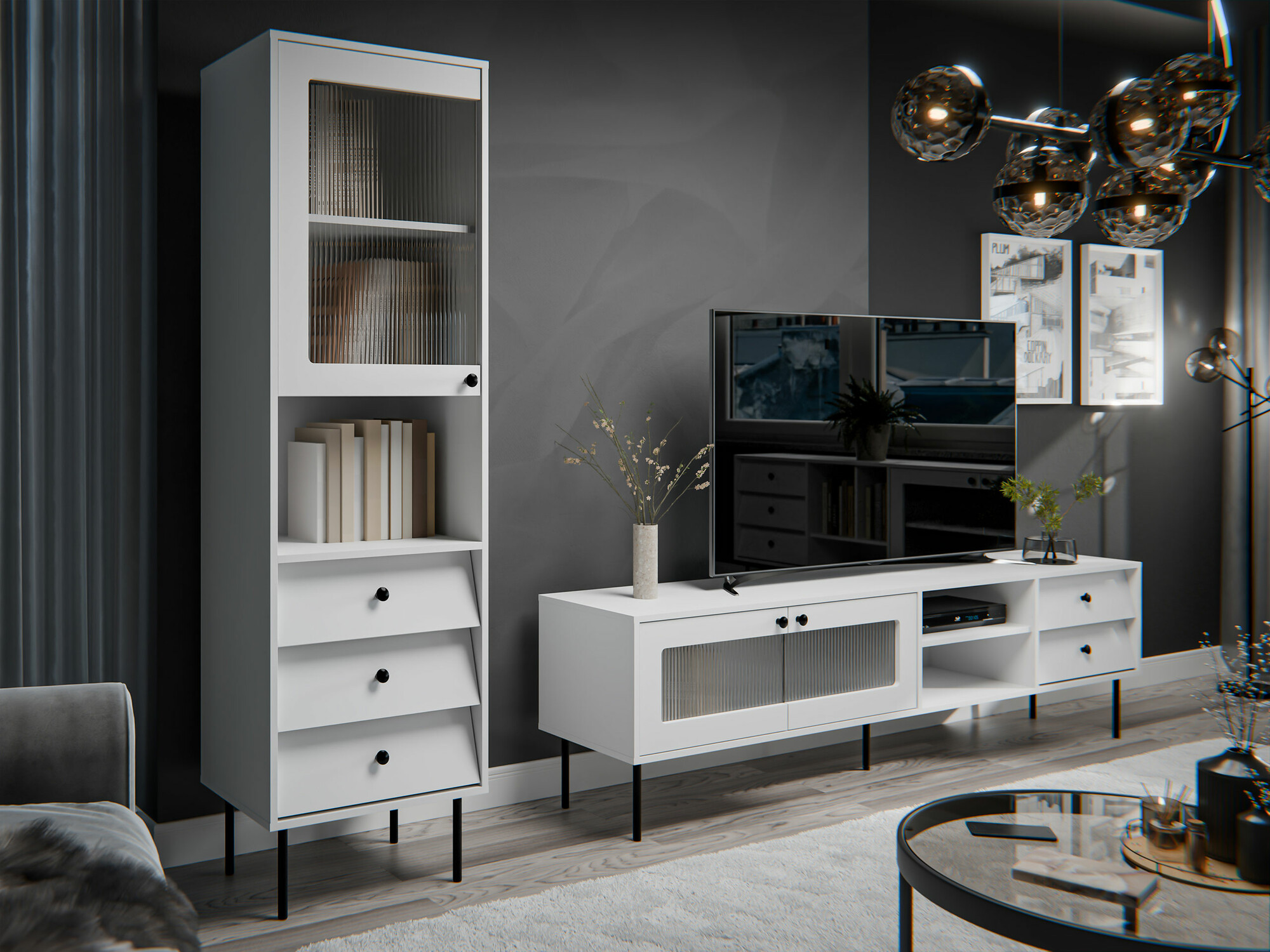 Living room set Feletri 109 (White)