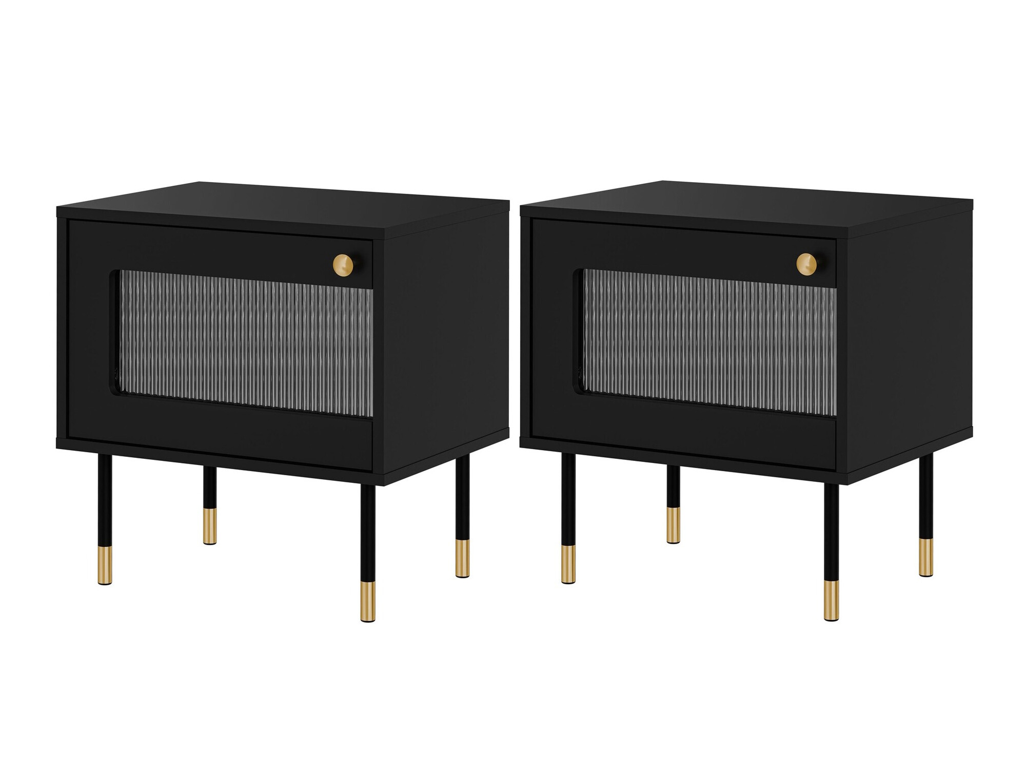 Set of bedside tables Feletri 107 (Black)