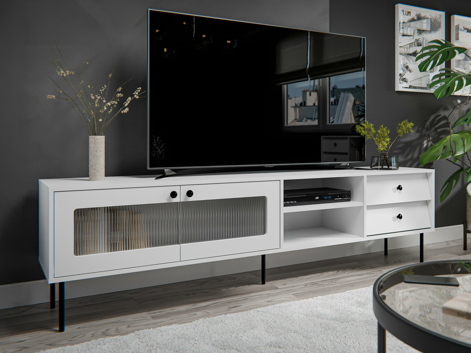 TV stand Feletri 103 (White)