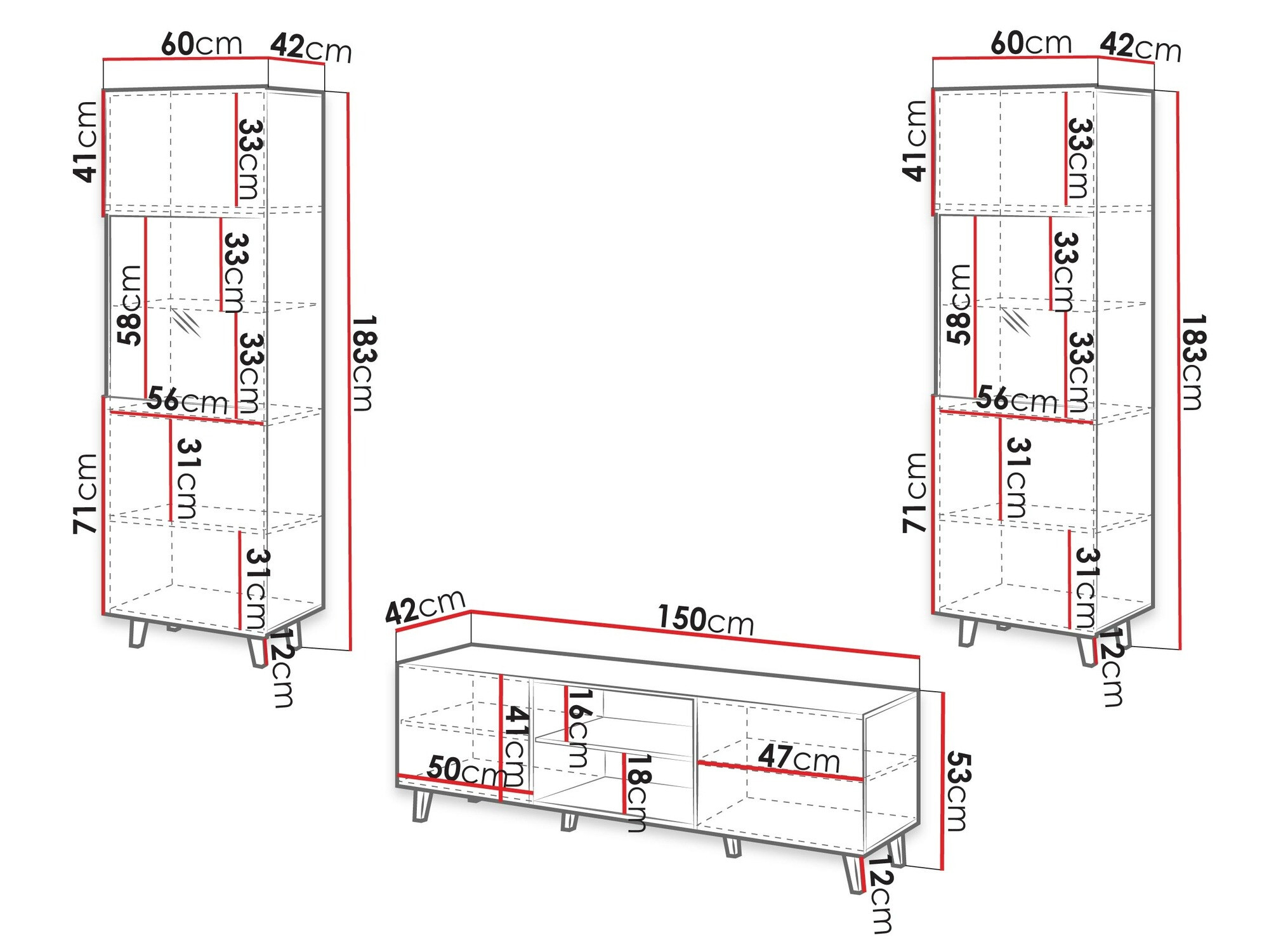 Living room set Comes (Wotan Oak)