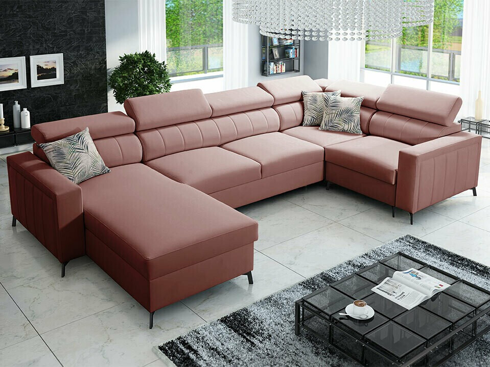 Corner sofa Sarasota 153 (Mono 235 + Botanical 36)