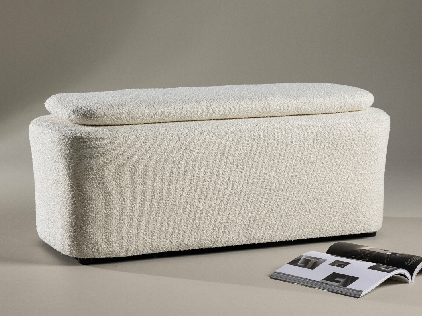 Upholstered bench Dallas 4602 (White)