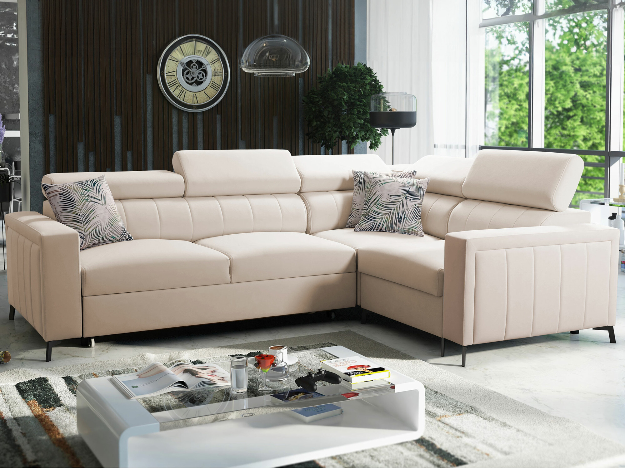 Corner sofa Sarasota 149 (Mono 231 + Botanical 36)