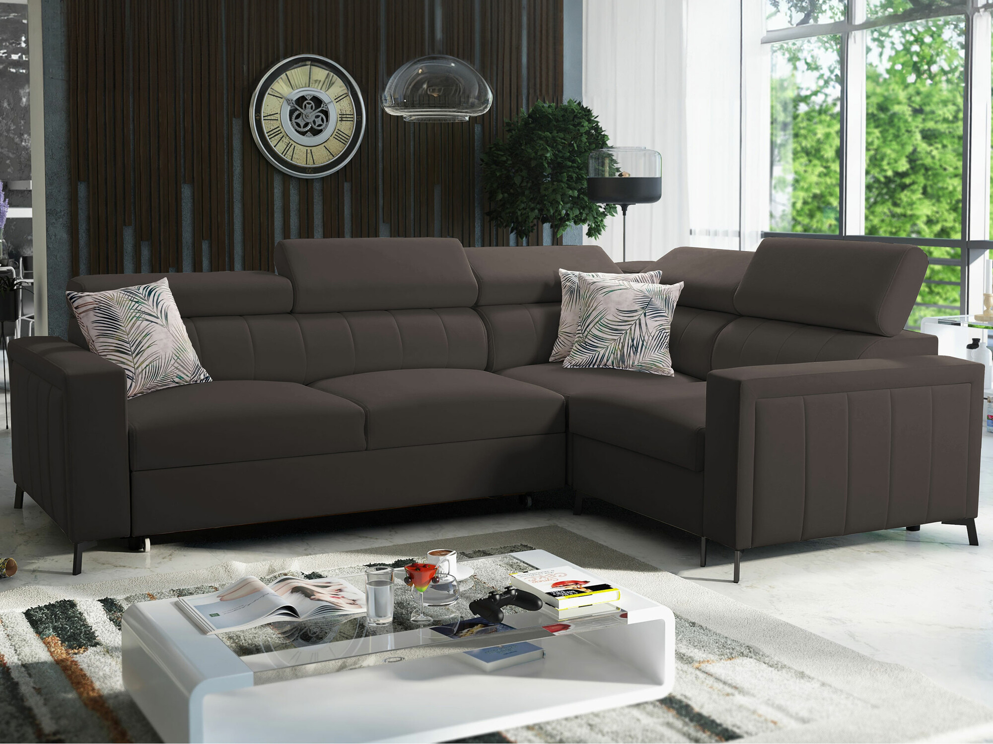 Corner sofa Sarasota 149 (Mono 234 + Botanical 36)