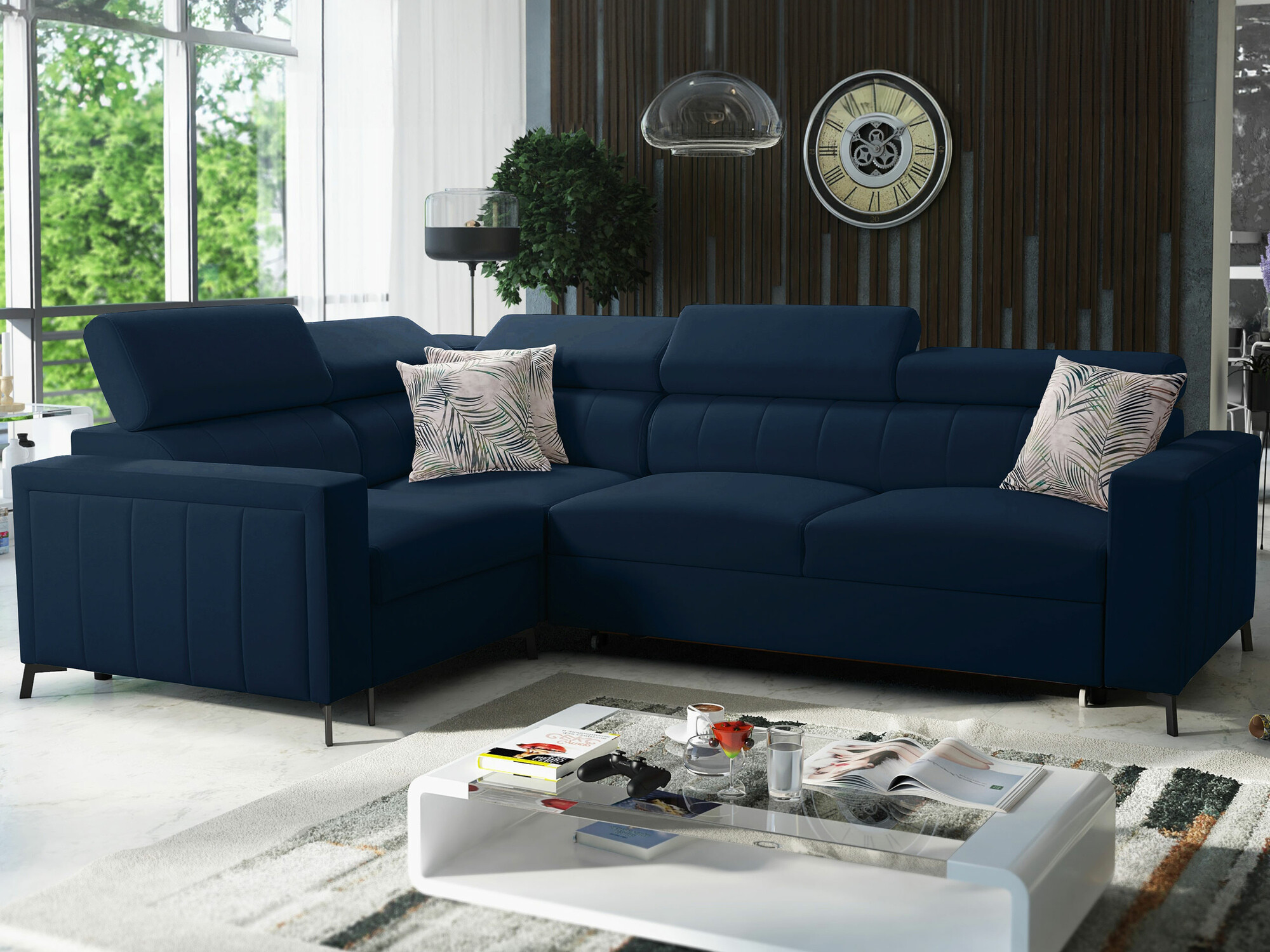 Corner sofa Sarasota 149 (Mono 242 + Botanical 36)