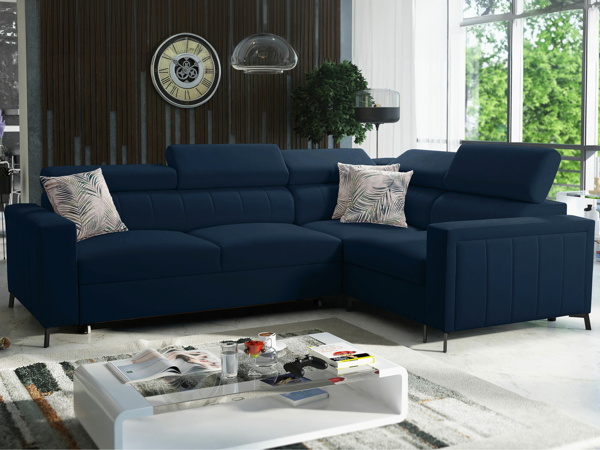 Corner sofa Sarasota 149 (Mono 242 + Botanical 36)