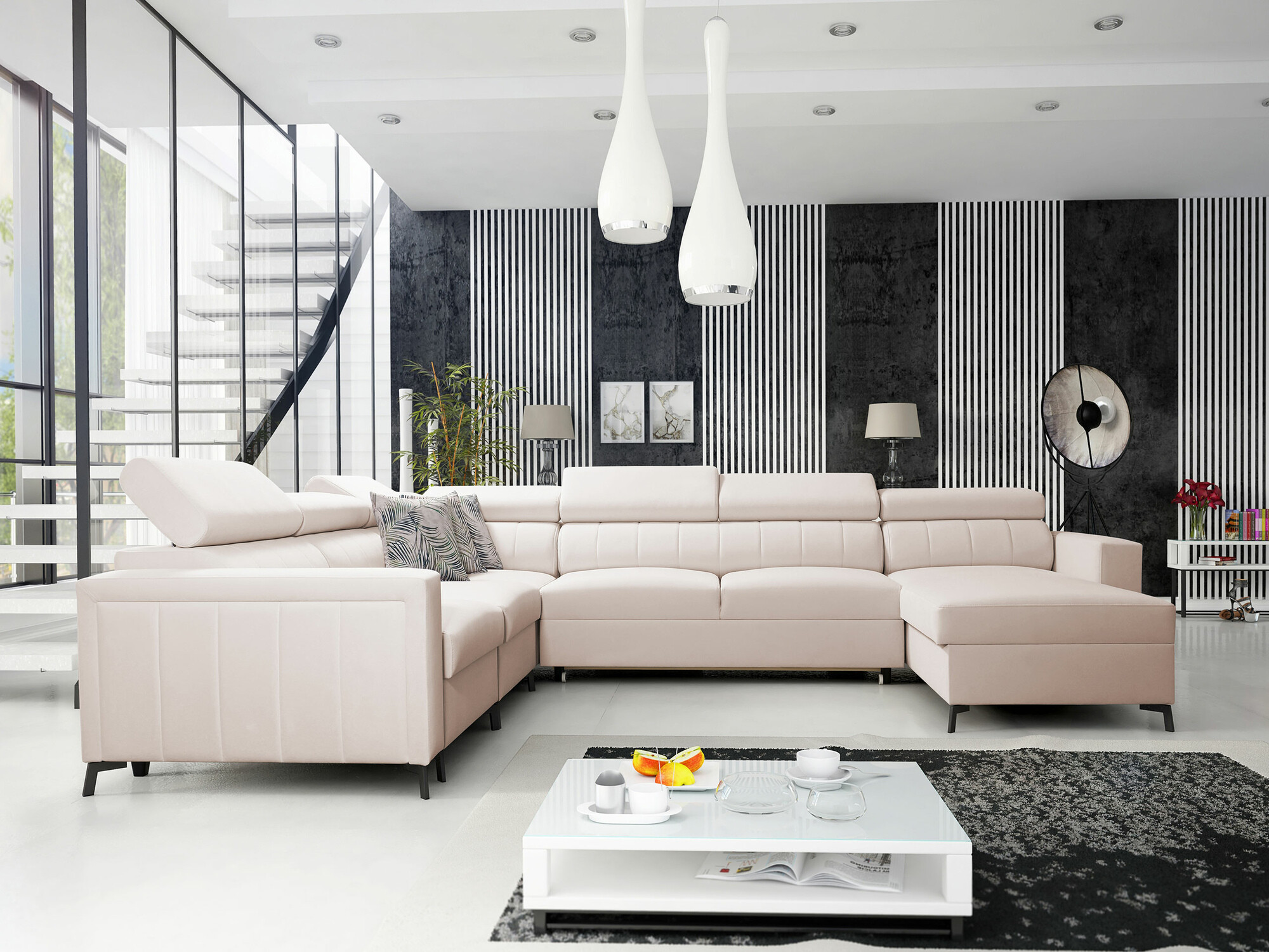 Corner sofa Sarasota 157 (Mono 231 + Botanical 36)