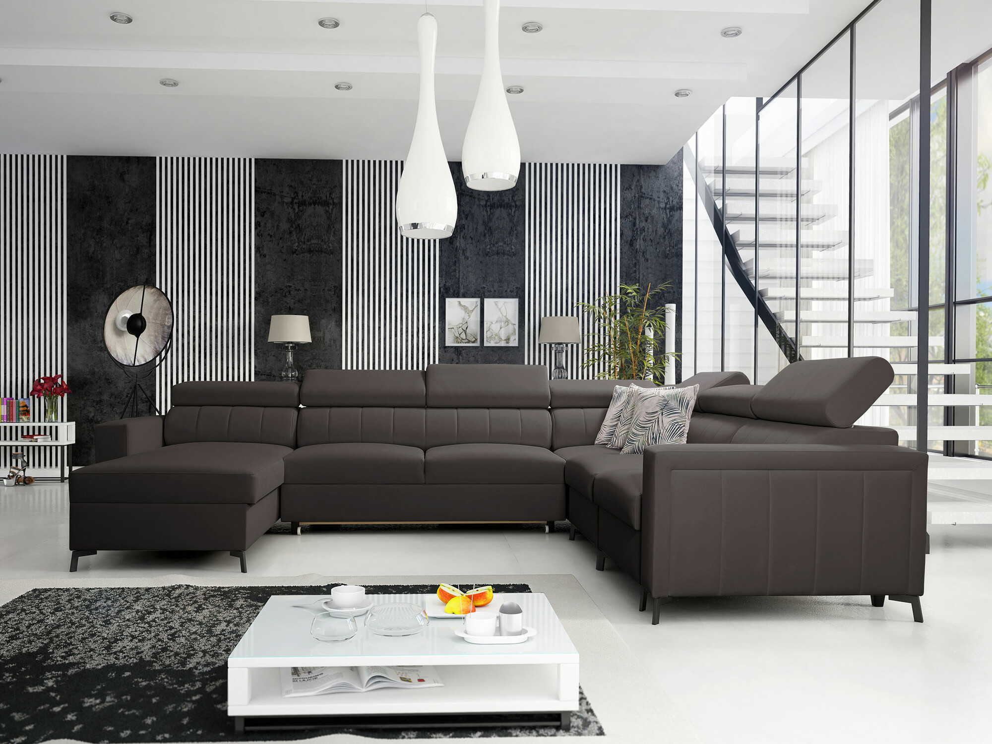 Corner sofa Sarasota 157 (Mono 234 + Botanical 36)