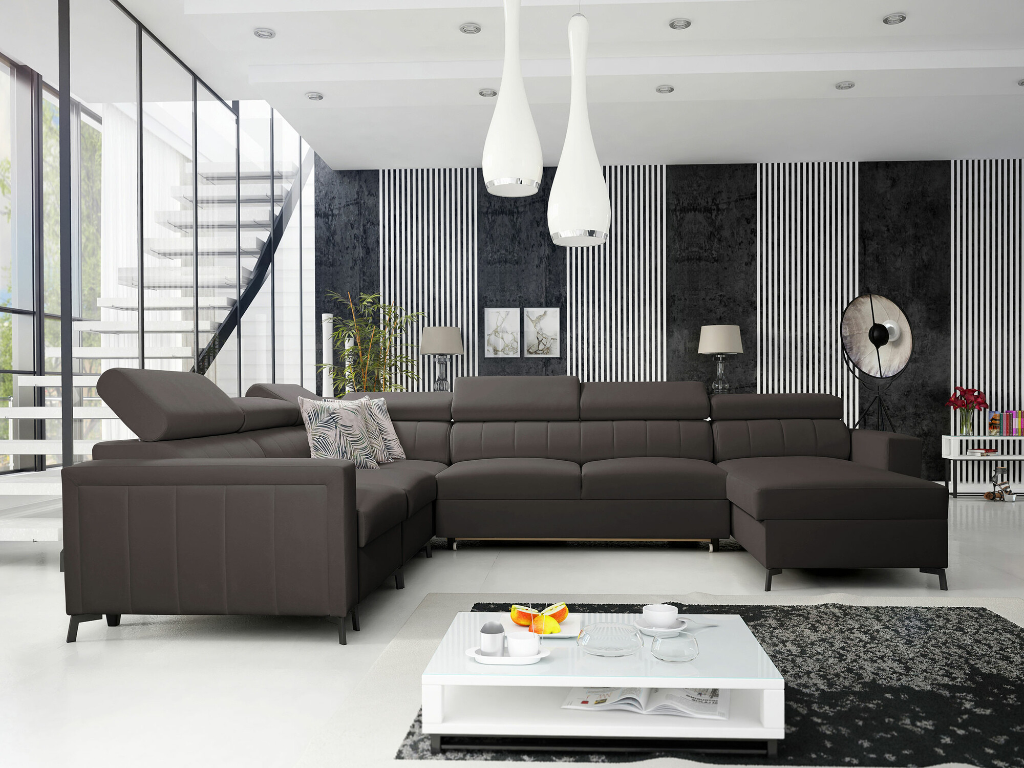 Corner sofa Sarasota 157 (Mono 234 + Botanical 36)