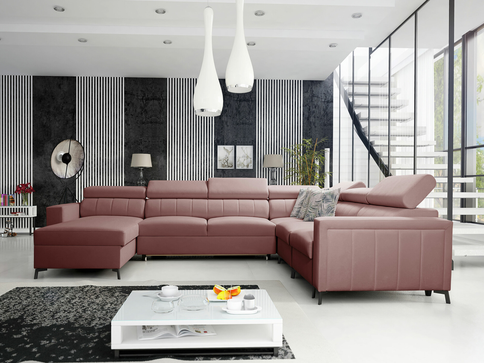Corner sofa Sarasota 157 (Mono 235 + Botanical 36)