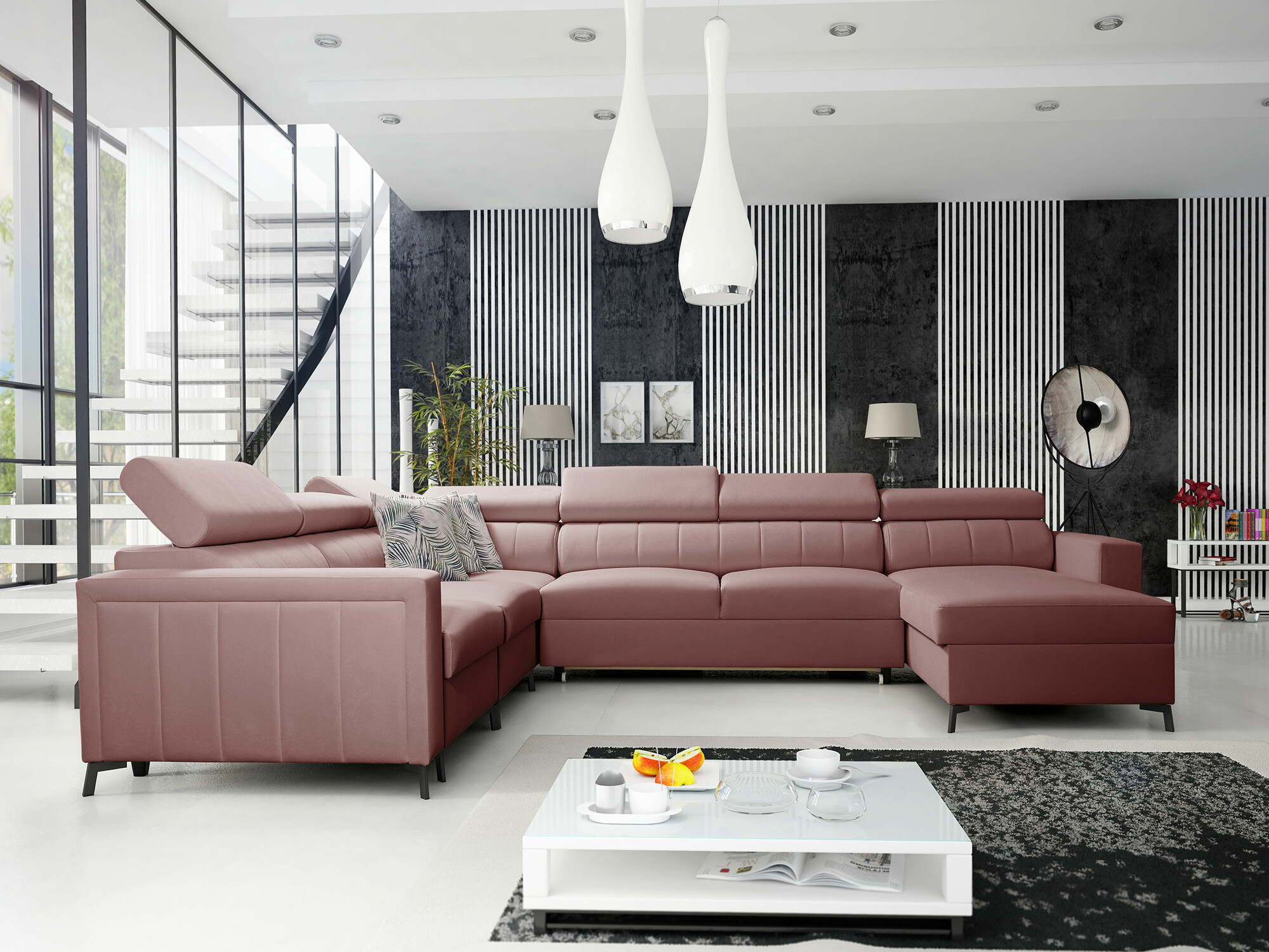 Corner sofa Sarasota 157 (Mono 235 + Botanical 36)
