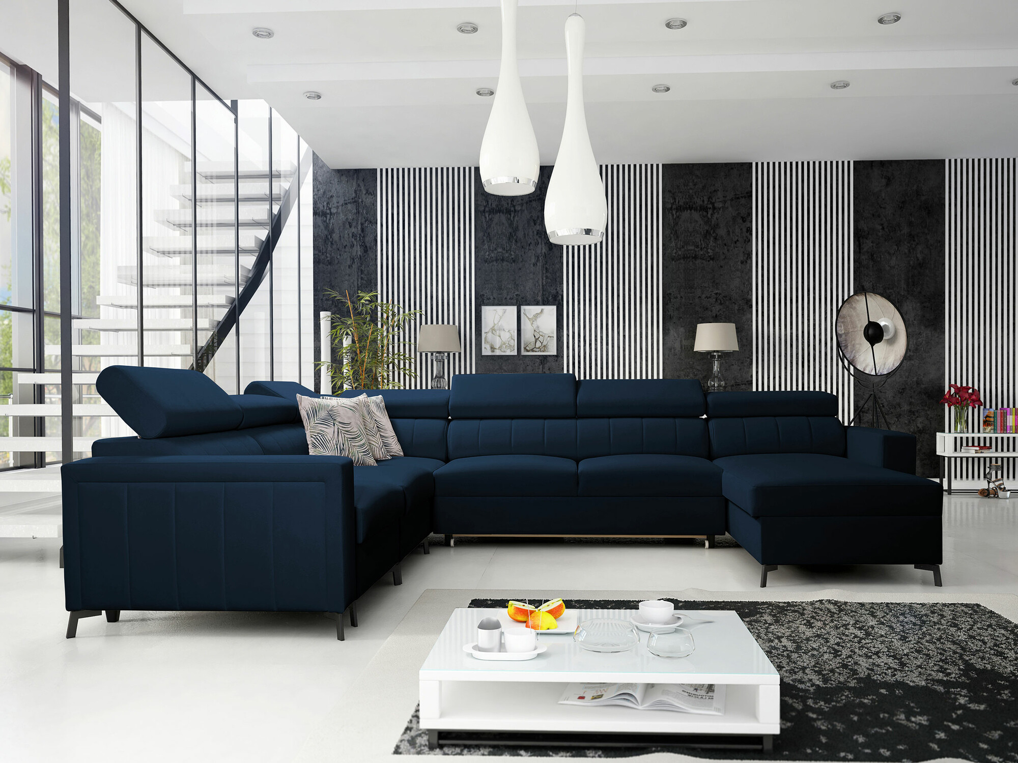 Corner sofa Sarasota 157 (Mono 242 + Botanical 36)