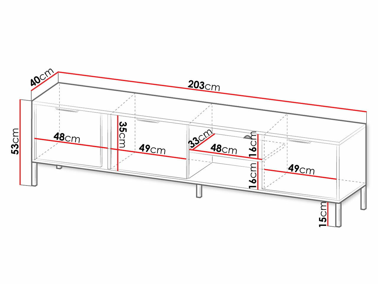 TV stand Velsoru 105