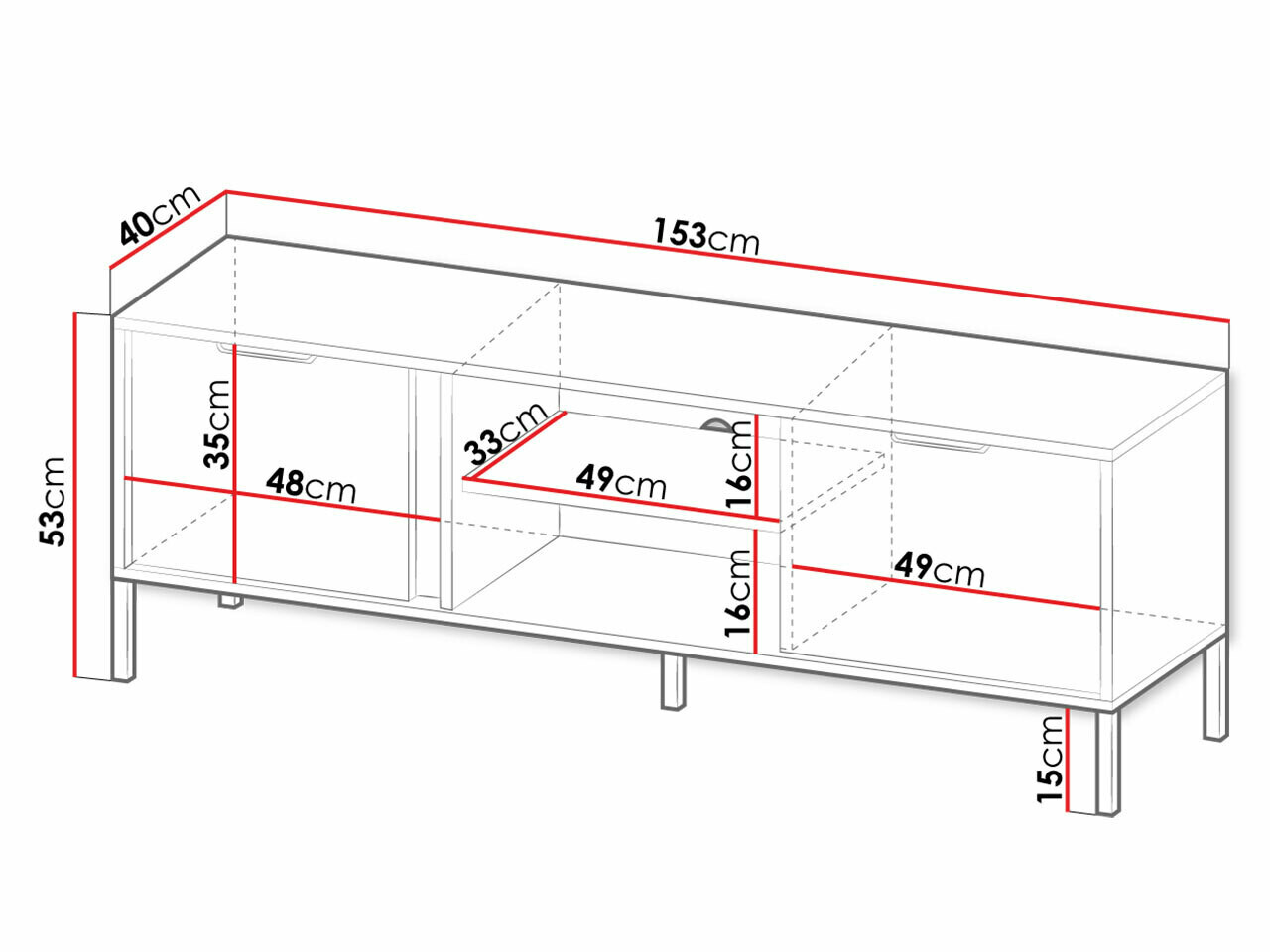 TV stand Velsoru 106