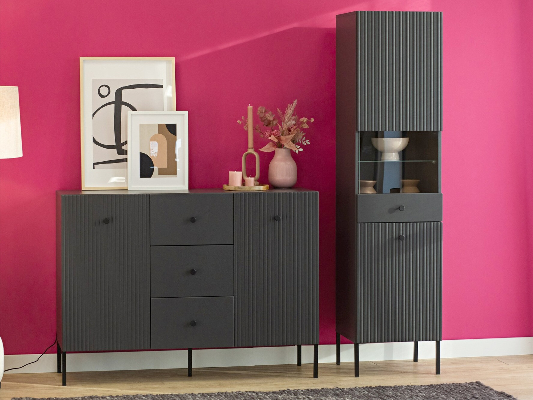 Bookcase Etliva 107 (Anthracite)