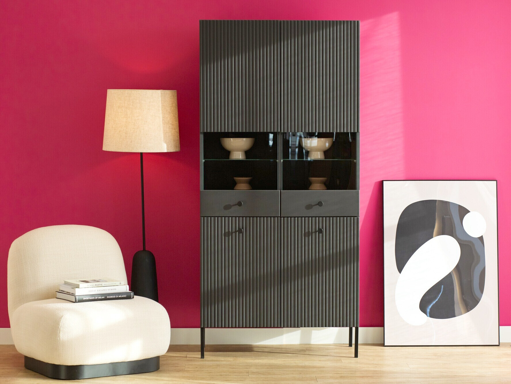 Bookcase Etliva 108 (Anthracite)