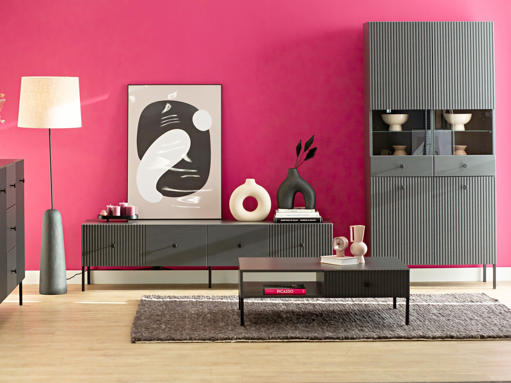 Bookcase Etliva 108 (Anthracite)