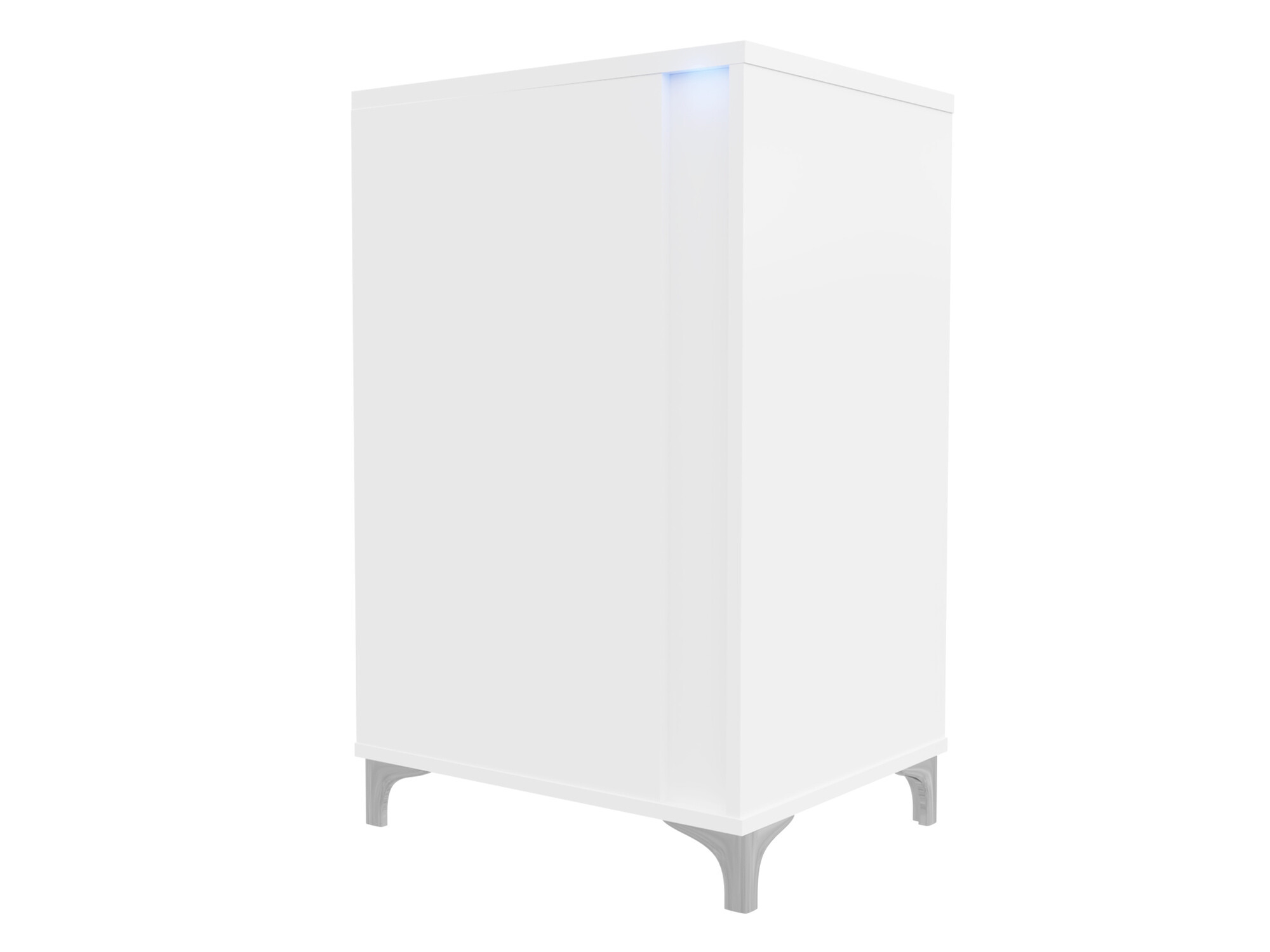 Sideboard Florem I (White + Glossy white)