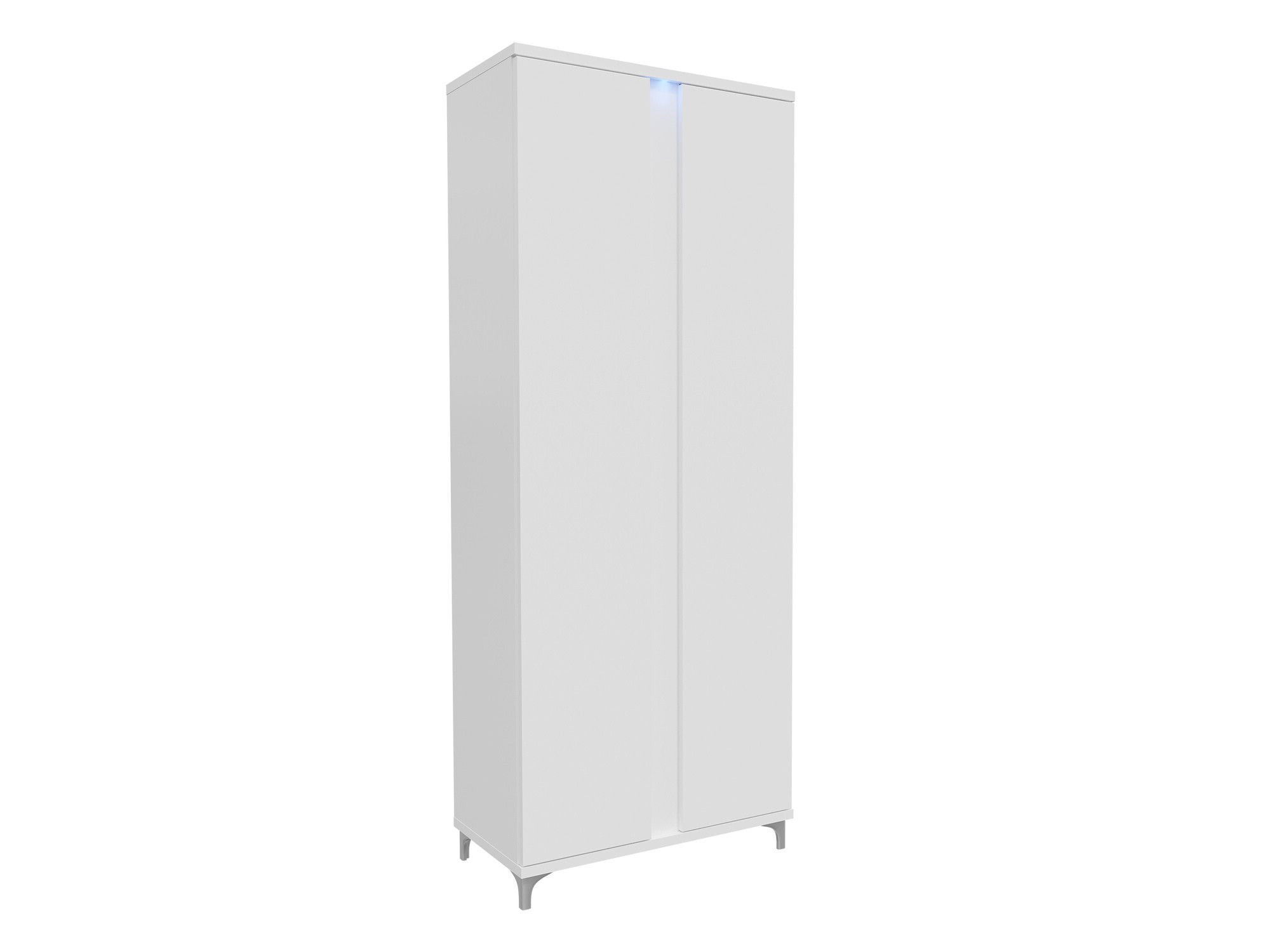 Wardrobe Florem (White + Glossy white)