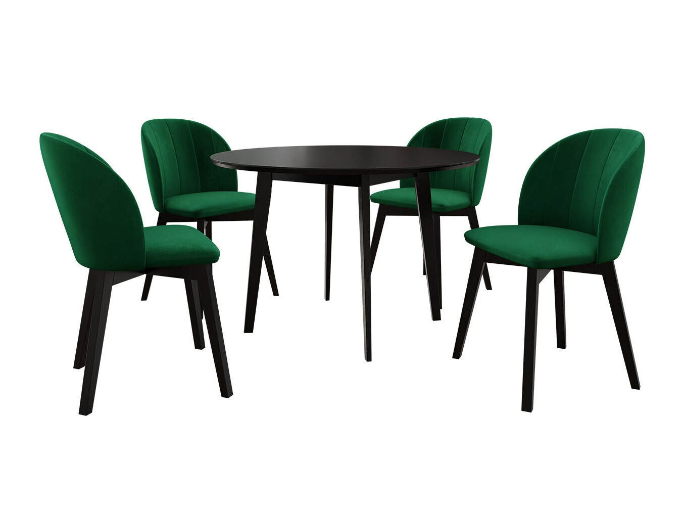 Dining set Racine 136 (Black)