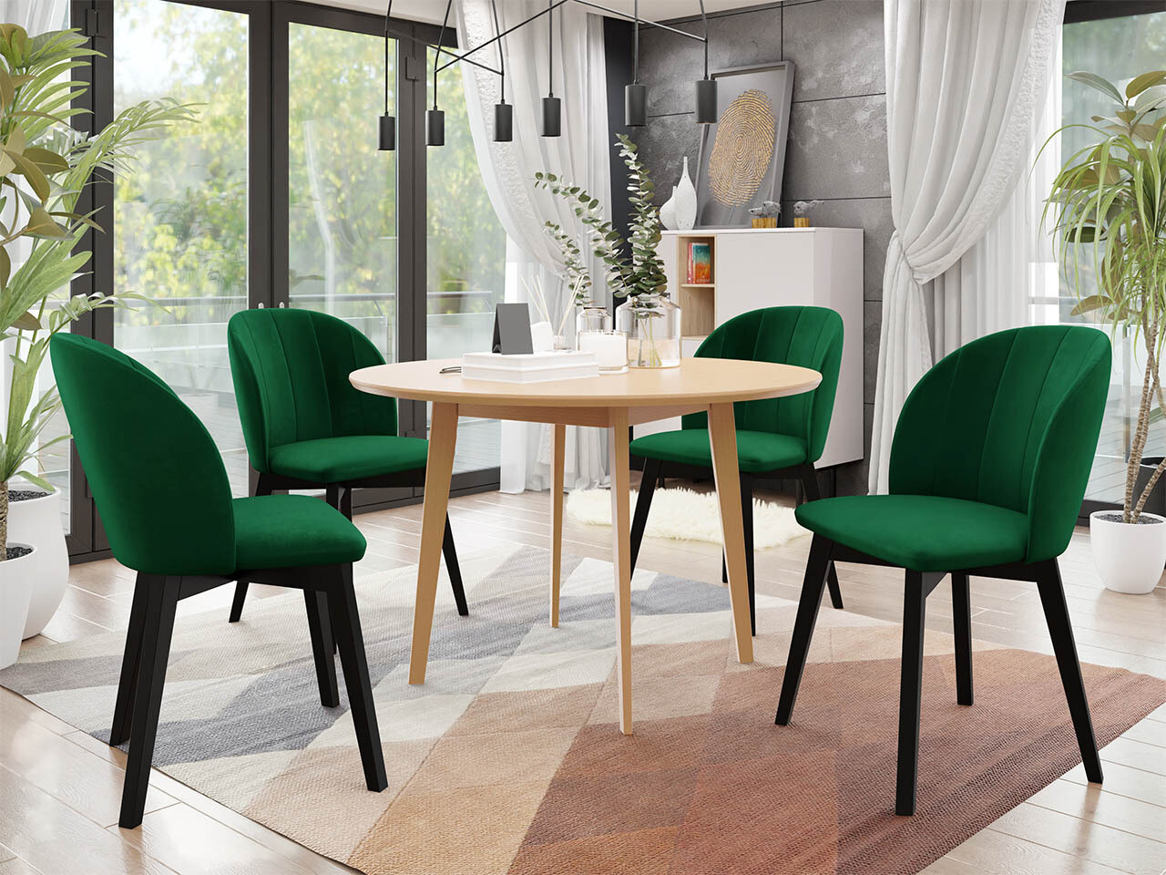 Dining set Racine 136 (Brown)