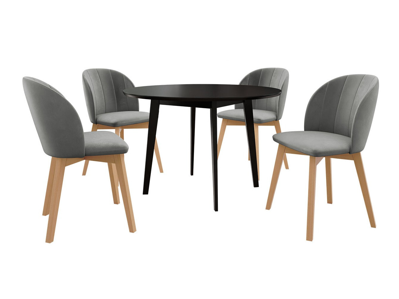 Dining set Racine 136 (Black)