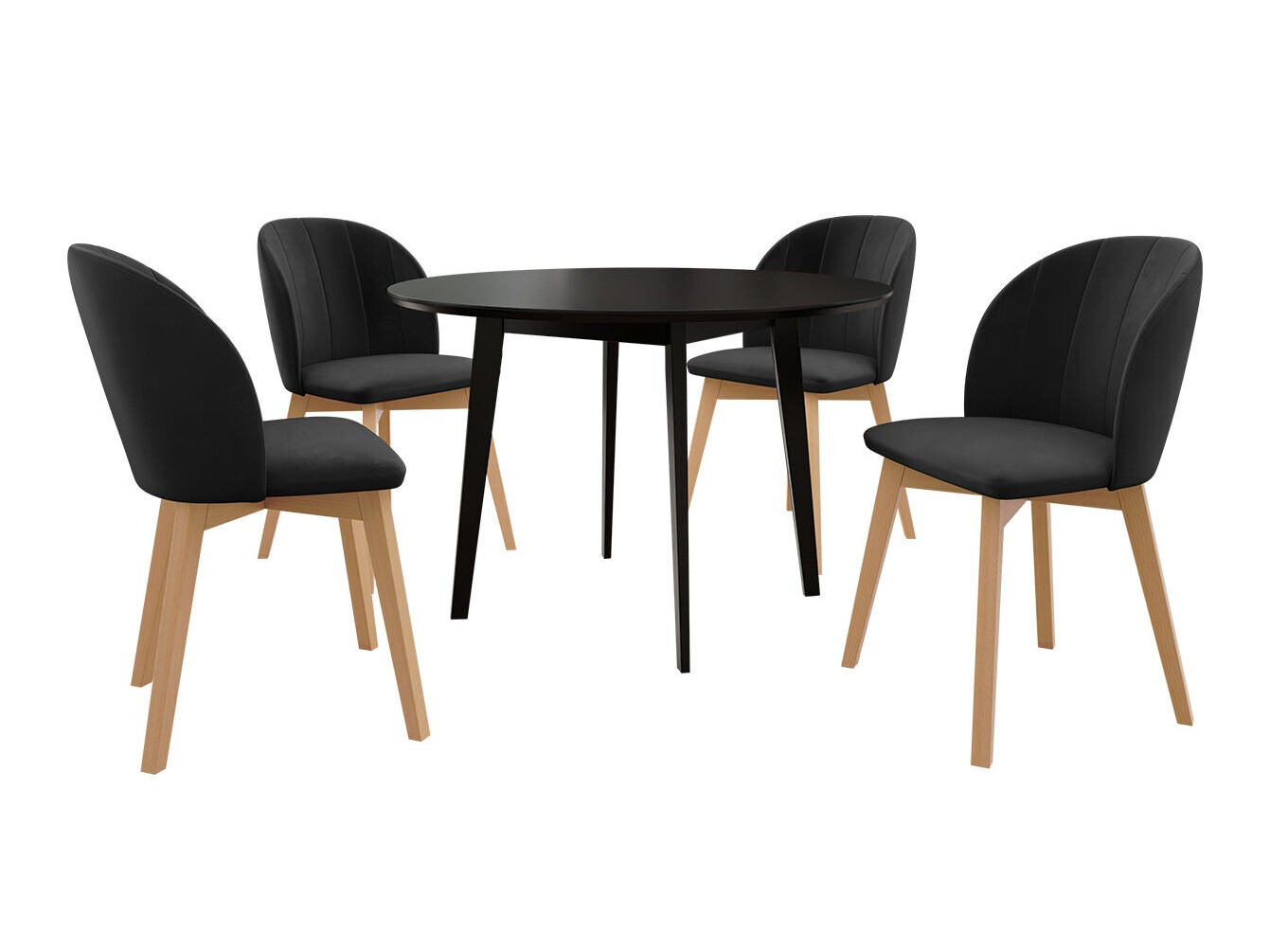 Dining set Racine 136 (Black)