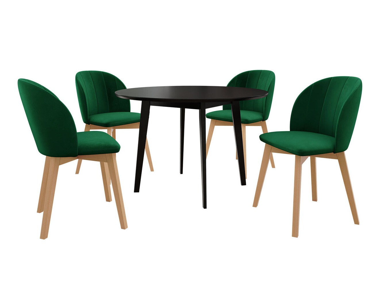 Dining set Racine 136 (Black)