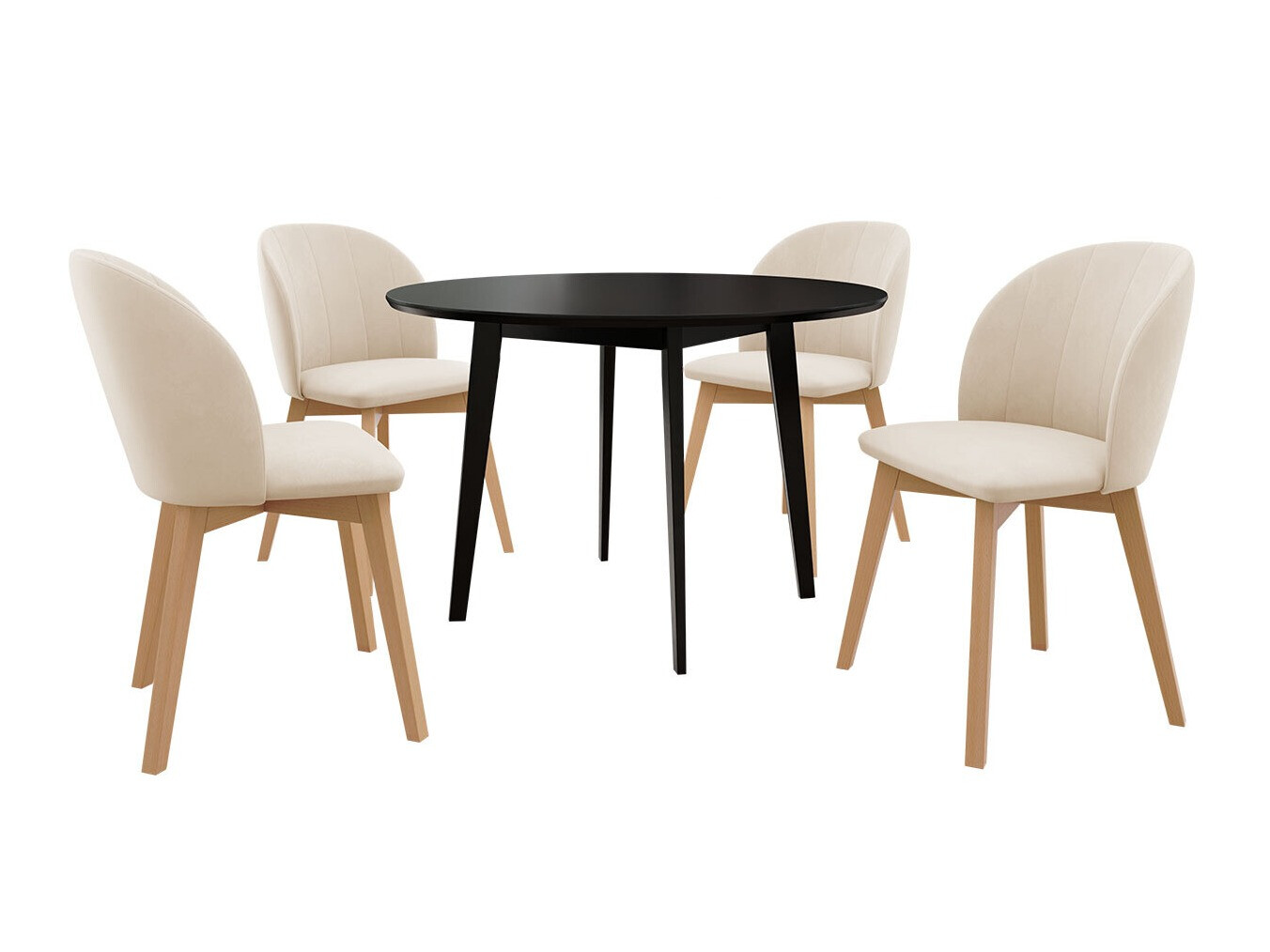 Dining set Racine 136 (Black)