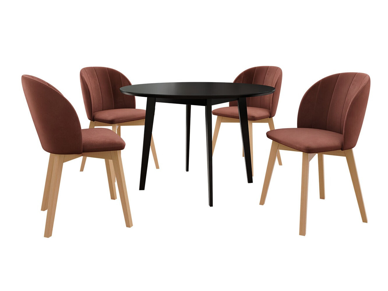 Dining set Racine 136 (Black)