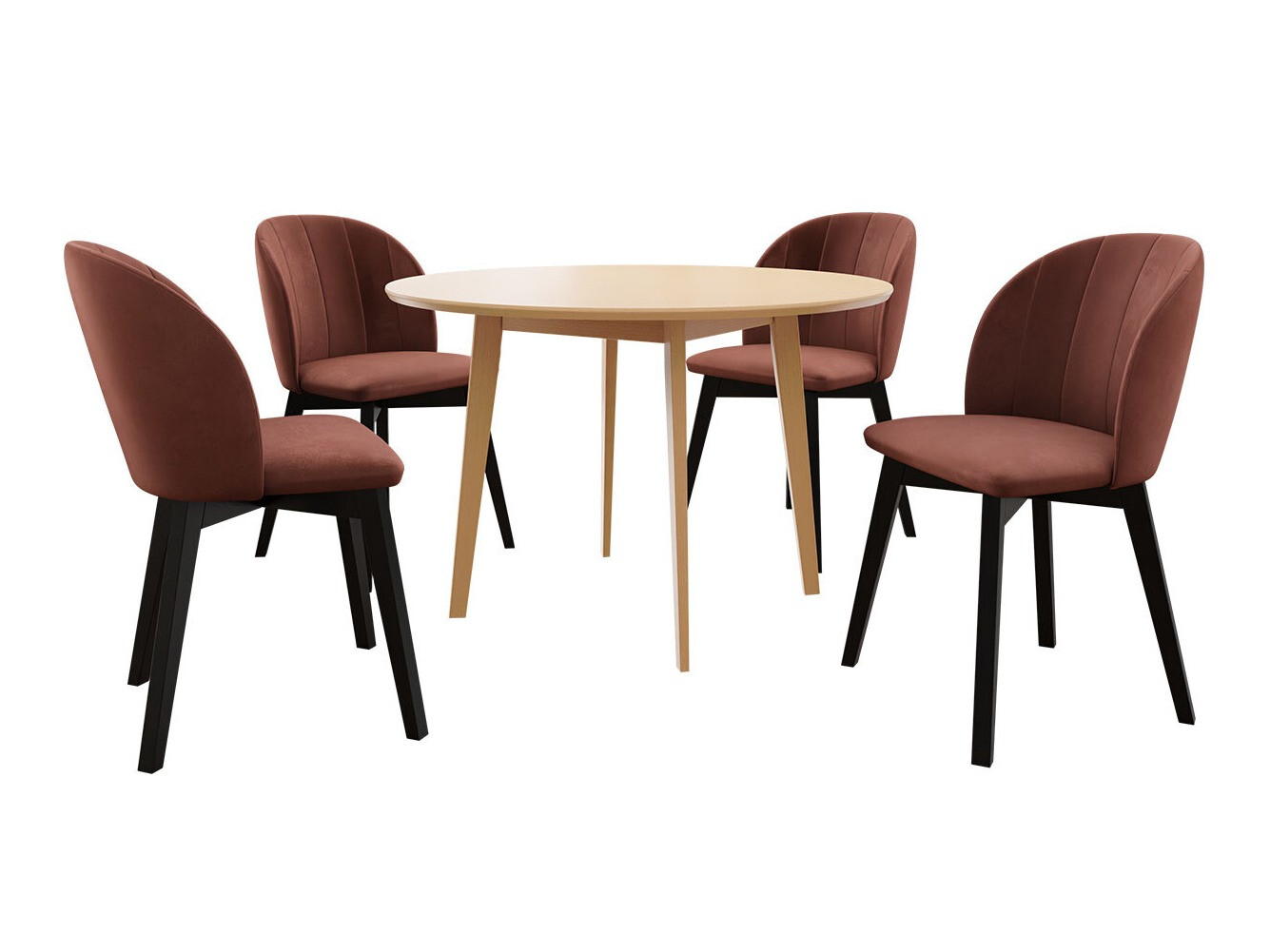 Dining set Racine 136 (Brown)