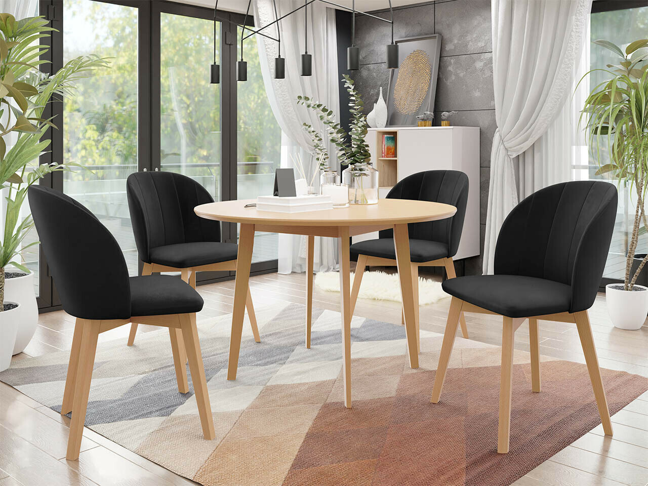 Dining set Racine 136 (Brown)